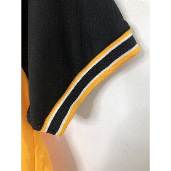 Tangerine Athletic Shipwrecked Mens S T-Shirt Yellow Black Rescued By Jesus - Picture 3 of 5